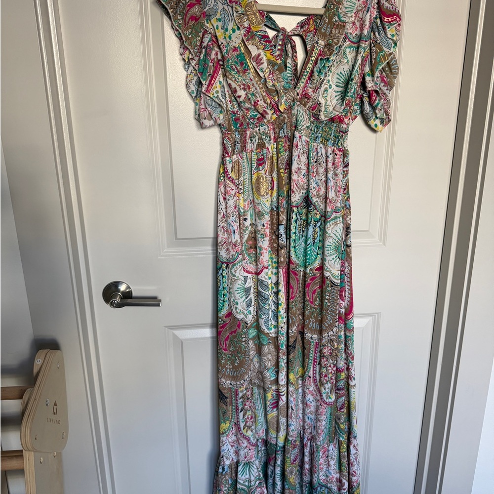 Bohemian Paisley Maxi Dress